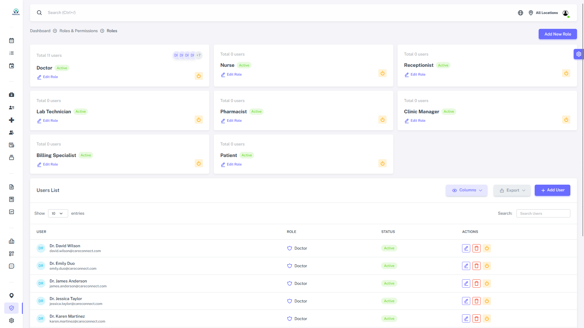 Light Mode Roles UI